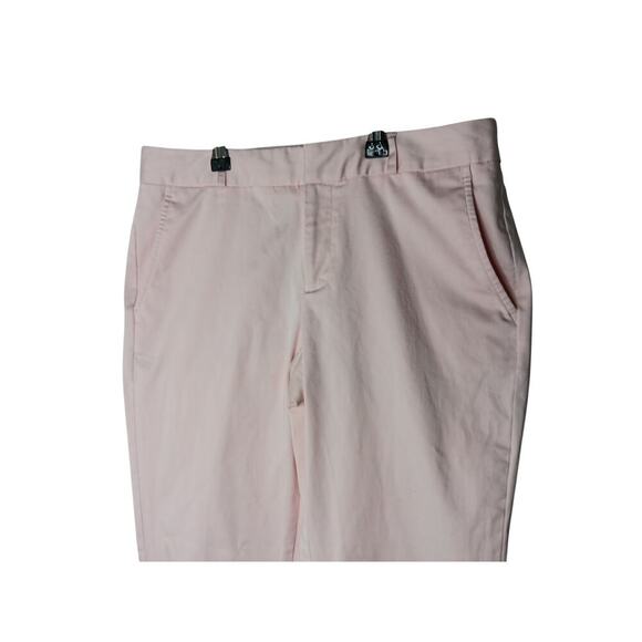 Banana Republic Reegan Pants 4P Petite Light Pink Stretch Cotton Chino Slim Fit - Picture 4 of 15
